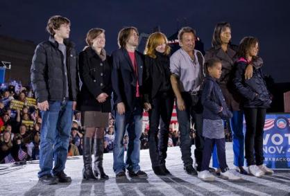 springsteen avec Obama  Cleveland